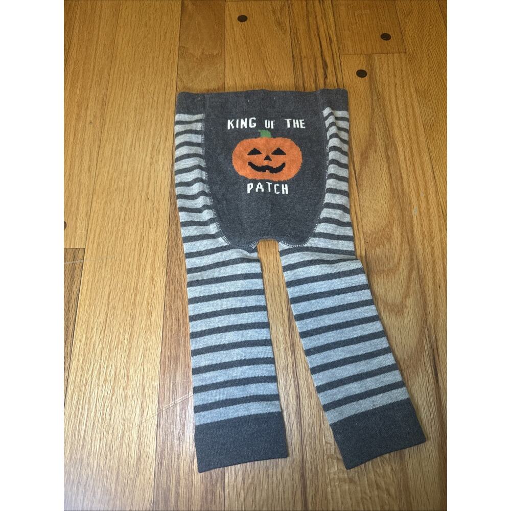 Mud Pie Halloween King of the Patch Knitted Pants 6-12 Months